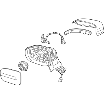 2020 Kia Telluride Side Mirror Driver (LH)