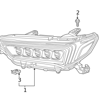 2017 Acura TLX Headlamp Assembly LH
