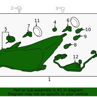 2022 Subaru Forester Headlamp Assembly LH