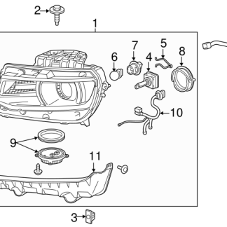2018 Chevrolet Camaro Headlamp Assembly RH