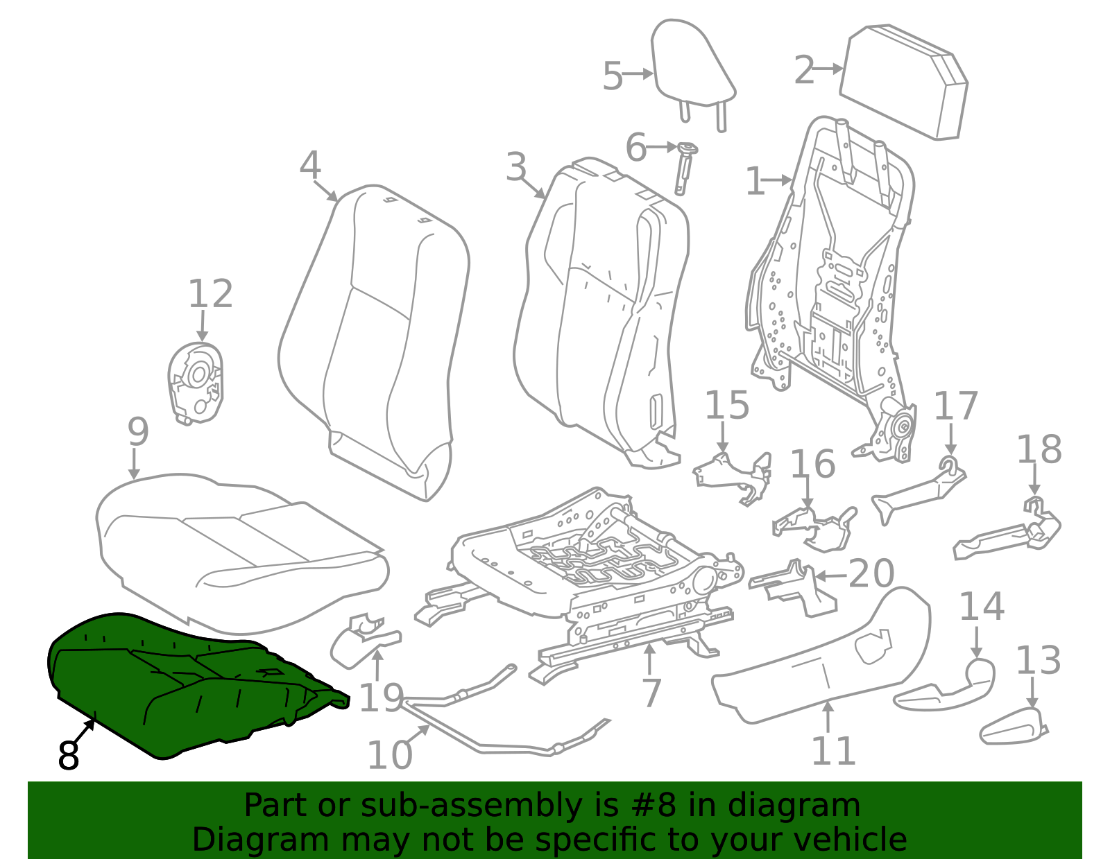 2020 Toyota RAV4 Front Seat Passenger (RH)