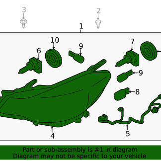 2021 Subaru Crosstrek Headlamp Assembly LH