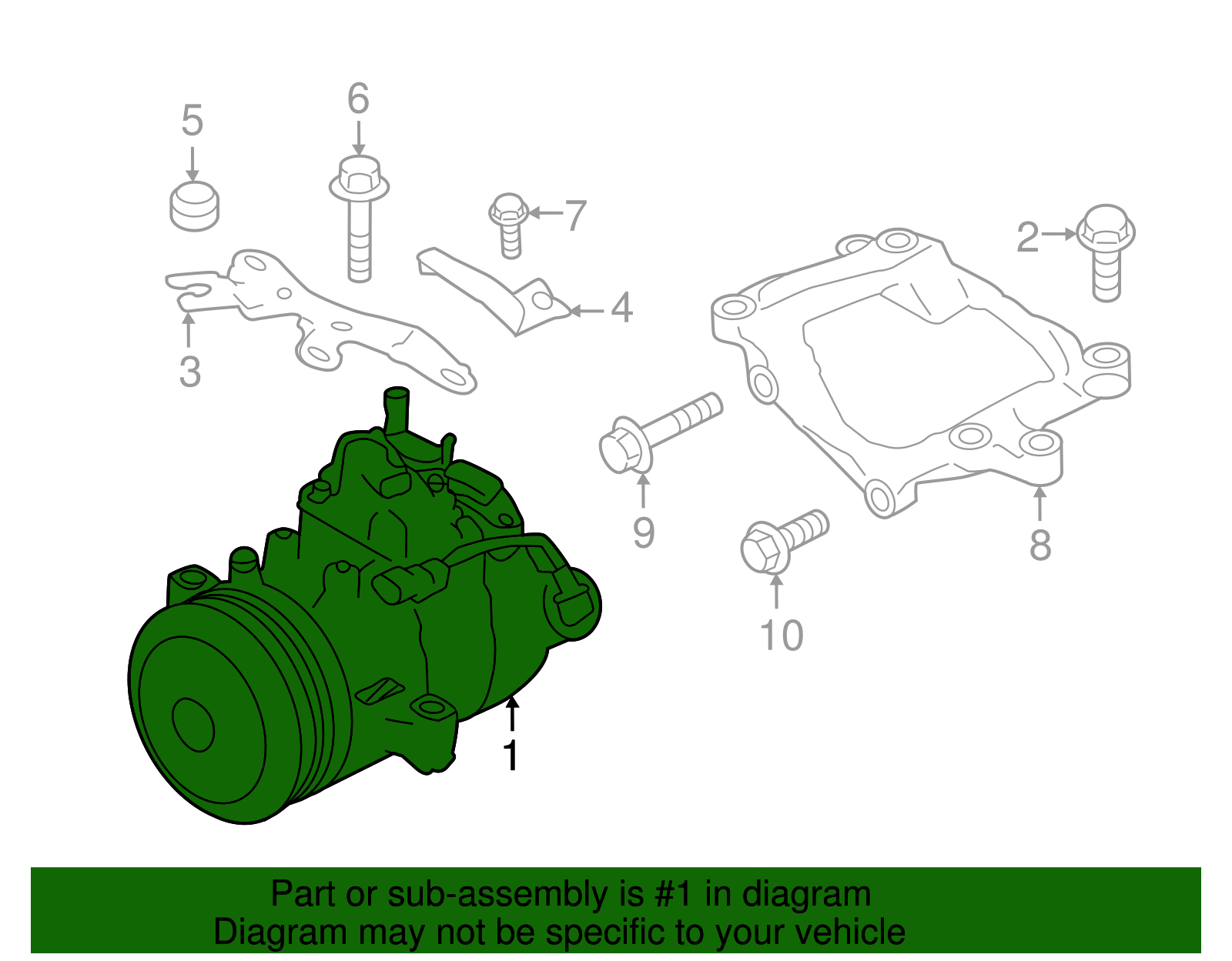 2016 Subaru Crosstrek A/C Compressor