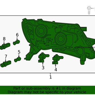 2015 Nissan Pathfinder Headlamp Assembly RH