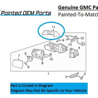2016 GMC Acadia Side Mirror Driver (LH)