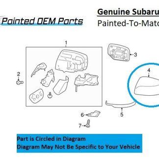 2015 Subaru WRX Side Mirror Driver (LH)