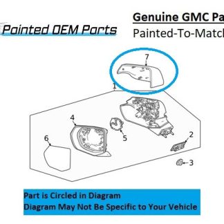 2015 GMC Yukon Side Mirror Driver (LH)