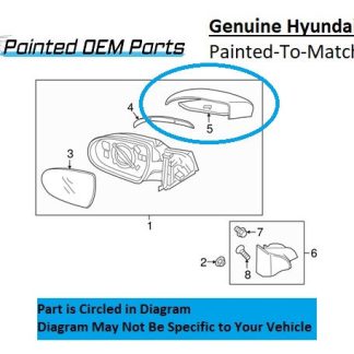 2021 Hyundai Elantra Side Mirror Passenger (RH)